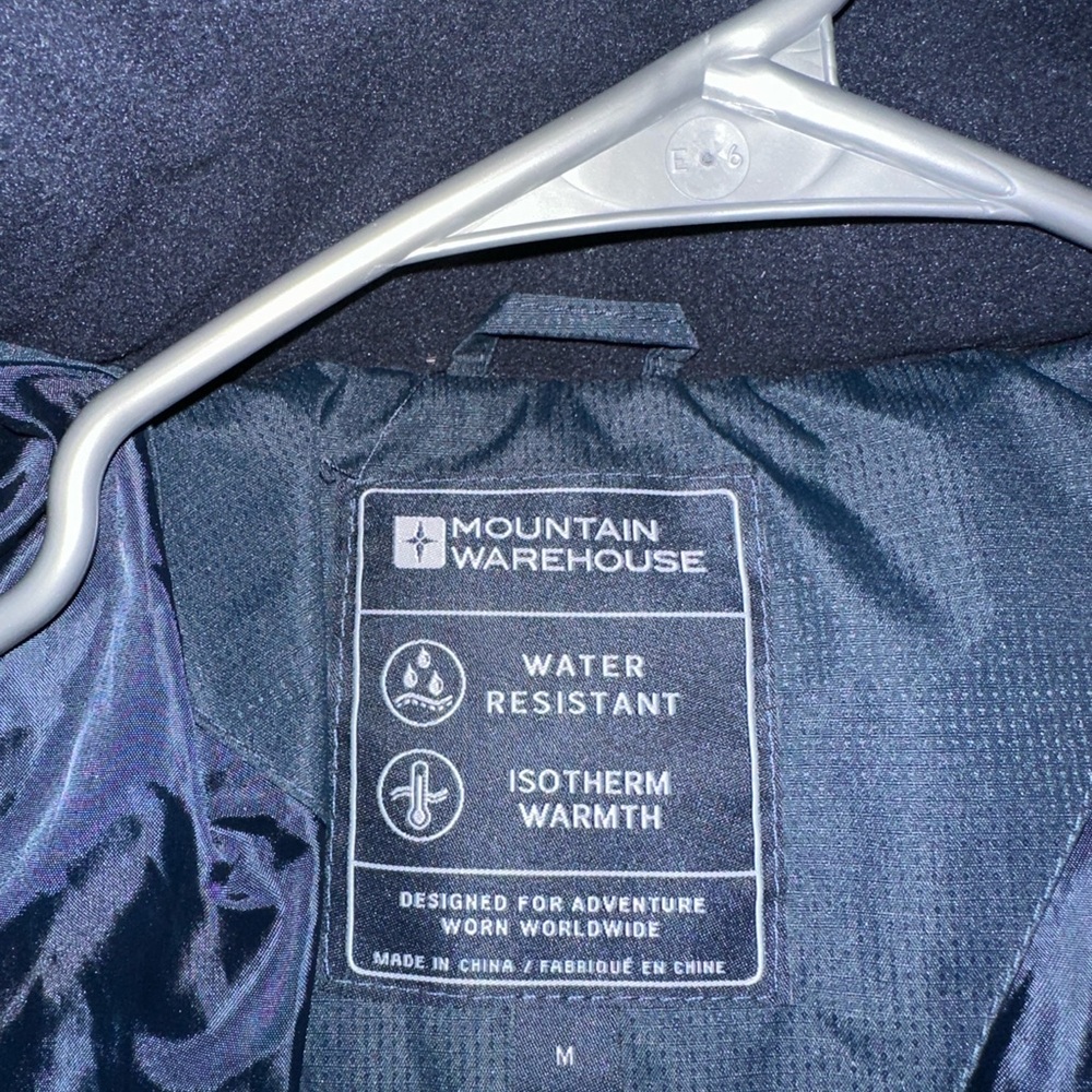 Men's Black Puffer Jacket (Mountain Warehouse) - Picture 2 of 2